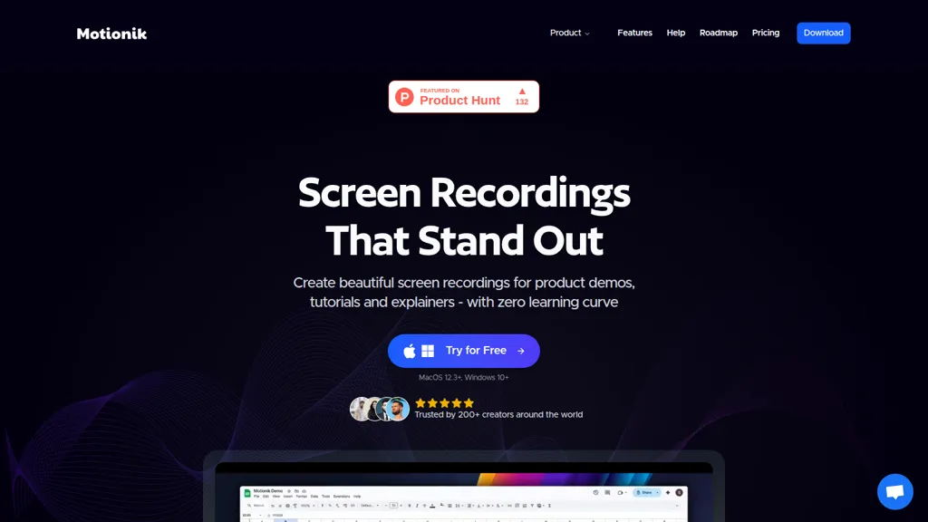 Motionik AI tool screenshot