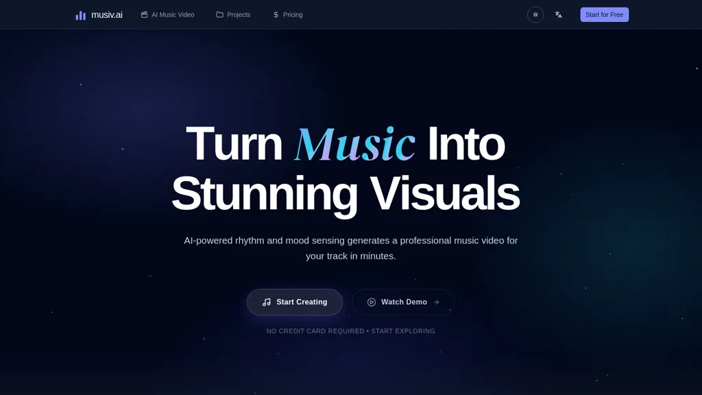 Musiv AI tool screenshot
