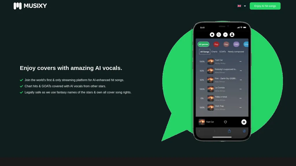 Musixy.ai website