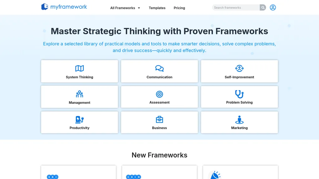 My Framework website