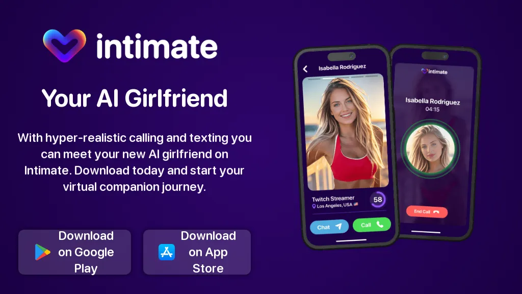 Intimate - AI Girlfriend website