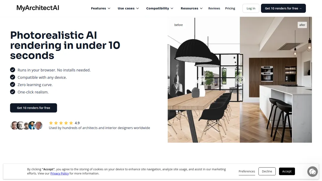 MyArchitectAI AI tool screenshot