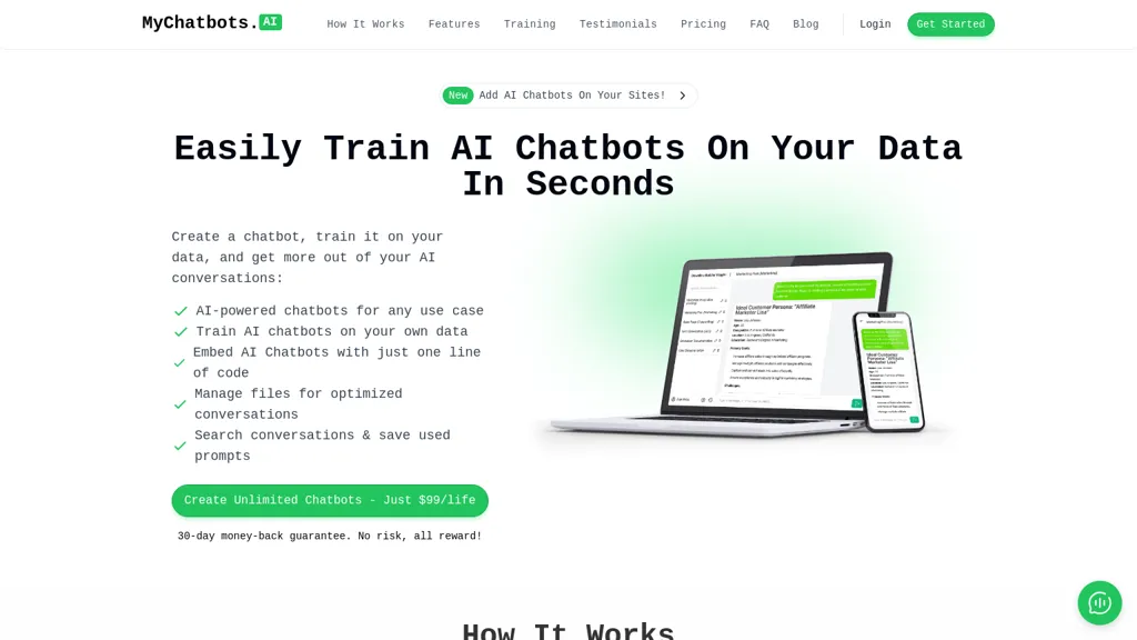 Mycontacts.ai website