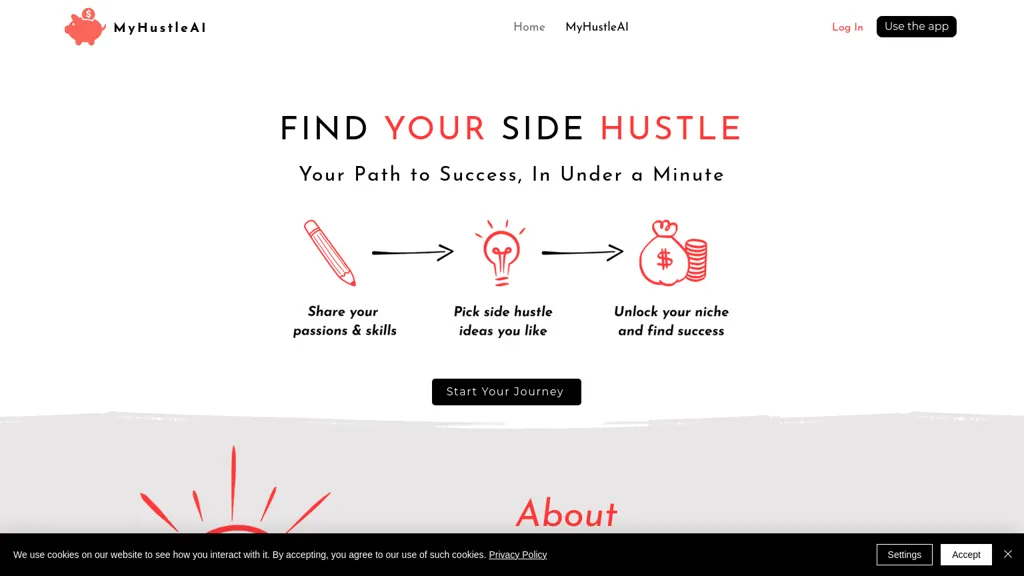 MyHustleAI website
