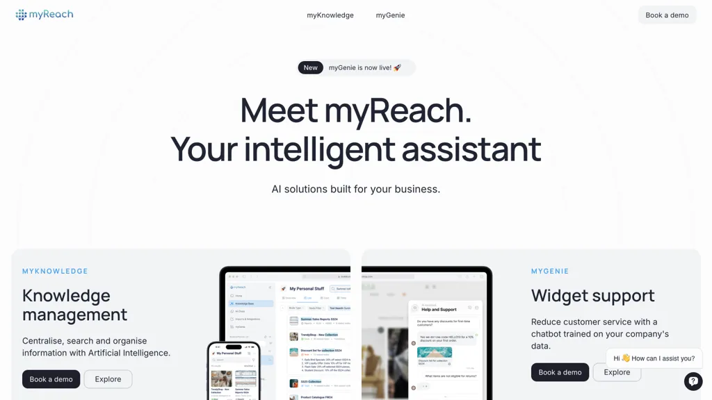 Myreach website