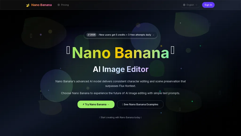 Nano Banana AI Free AI tool screenshot