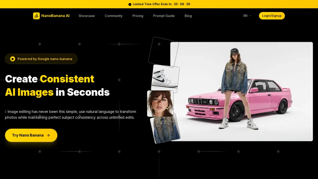 AI NanoBanana AI tool screenshot