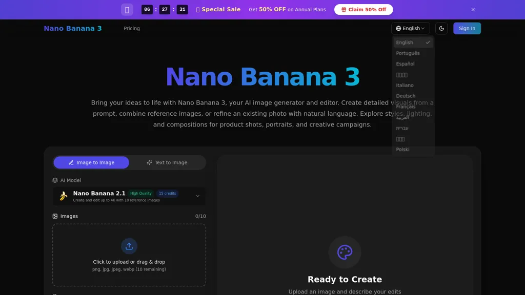 nanobanana3.design screenshot