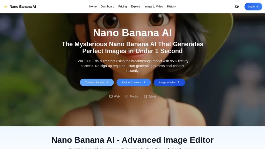 NanoBananaAI AI tool screenshot