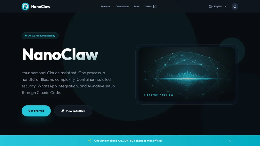 NanoClaw AI tool screenshot