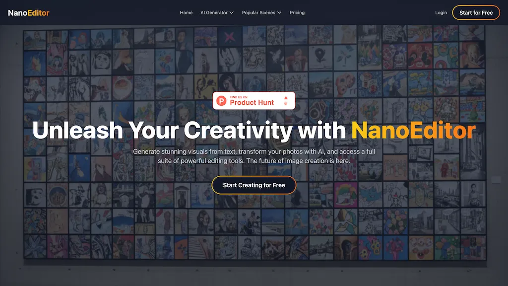 NanoEditor AI tool screenshot