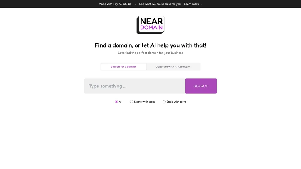 Near Domain website