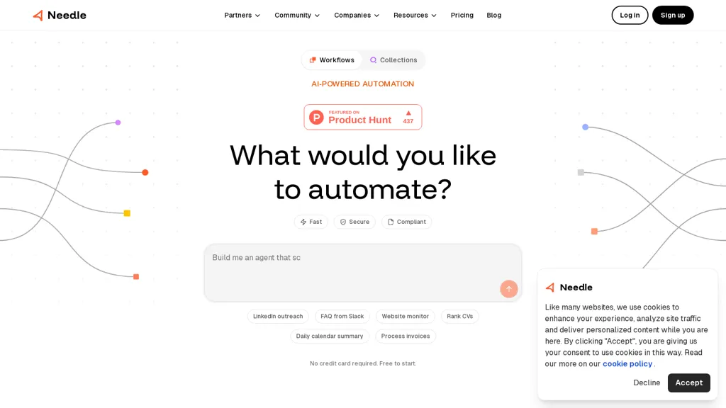 Needle.app AI tool screenshot