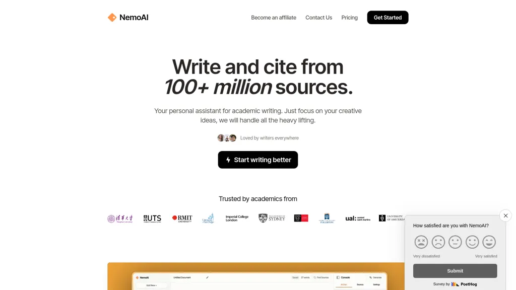 NemoAI website