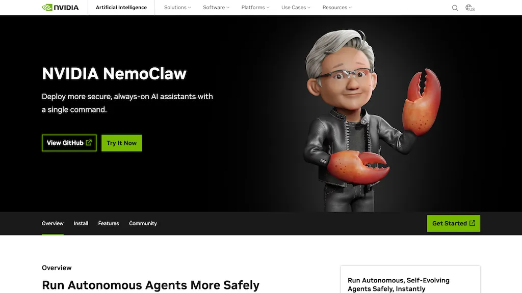 NemoClaw AI tool screenshot