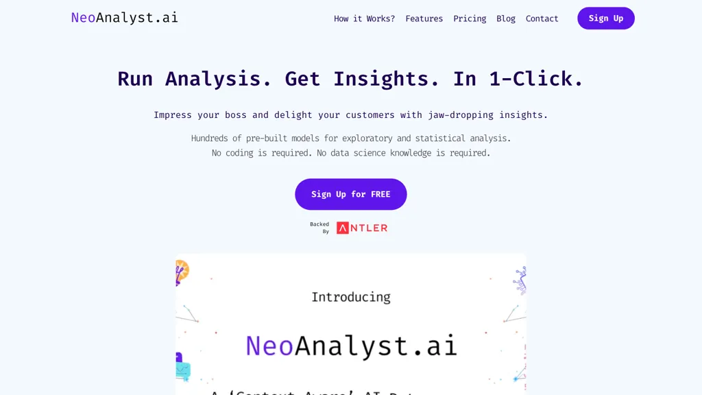 NeoAnalyst website
