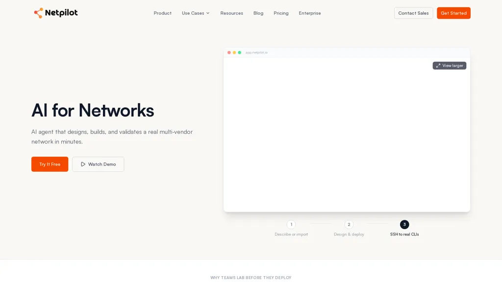 NetPilot AI tool screenshot