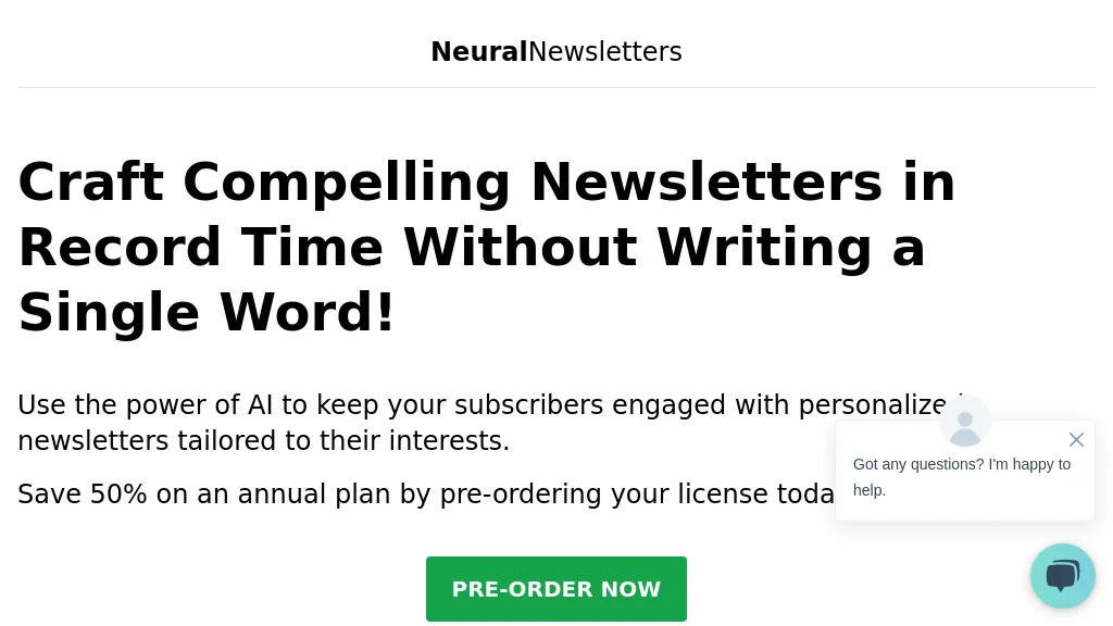 Neural Newsletters website