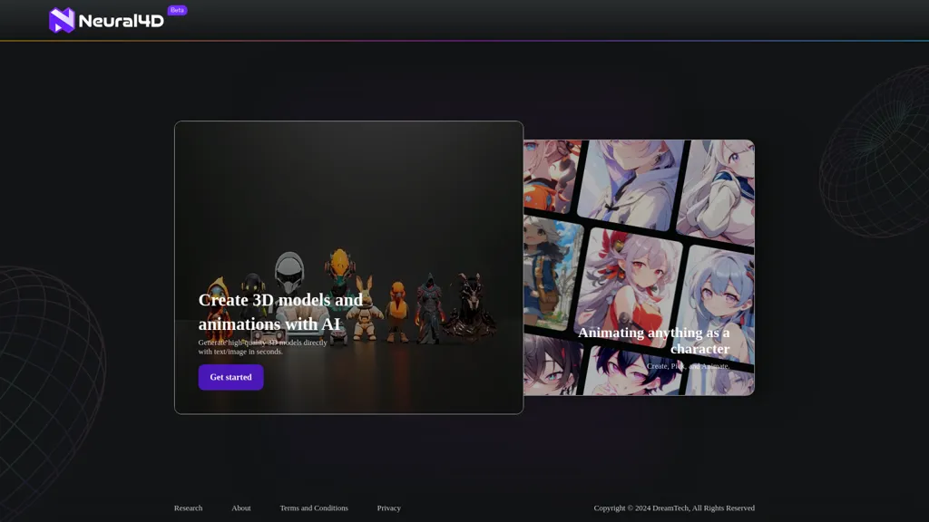 Neural4D AI tool screenshot