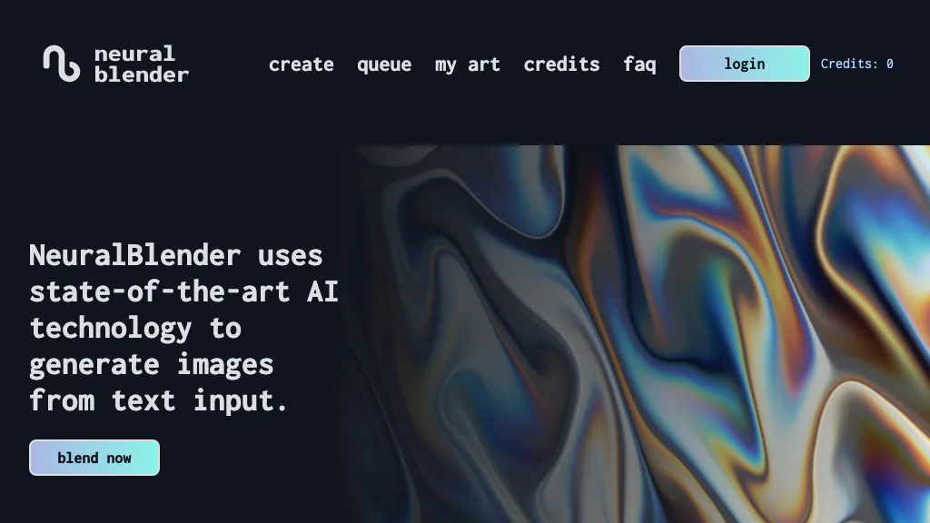 Neuralblender website