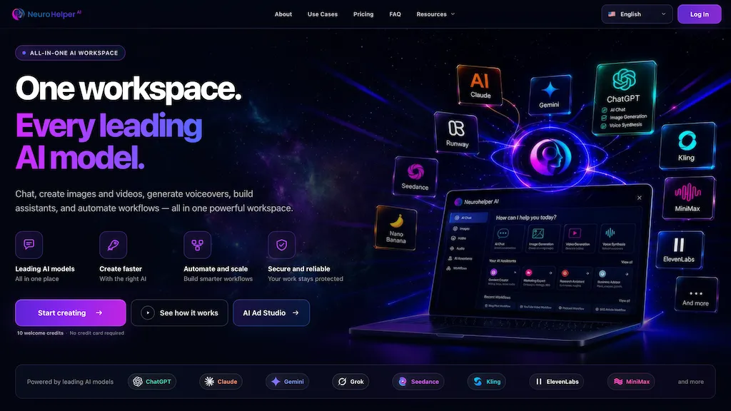 Neurohelper AI AI tool screenshot