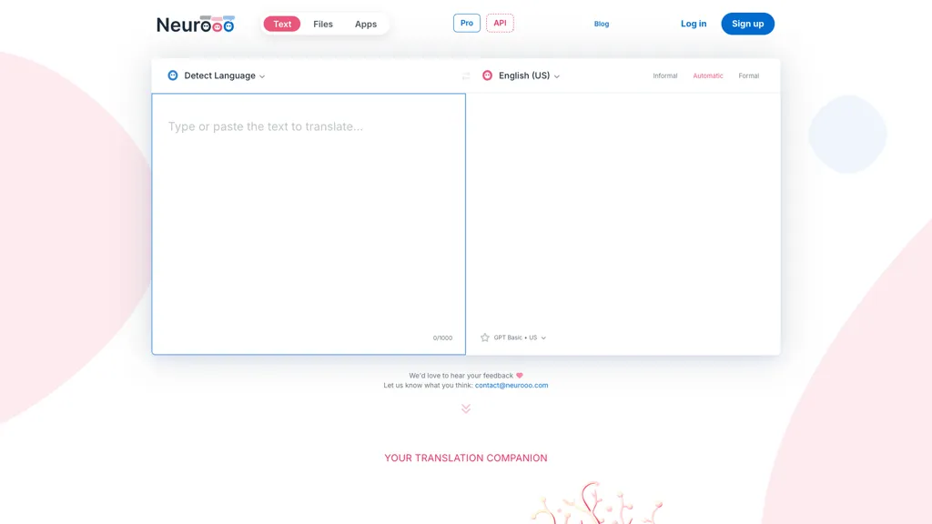 Neurooo AI tool screenshot