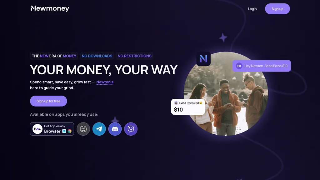 Newmoney.AI website