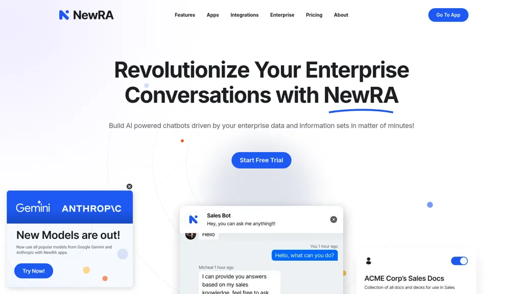 NewRA AI tool screenshot