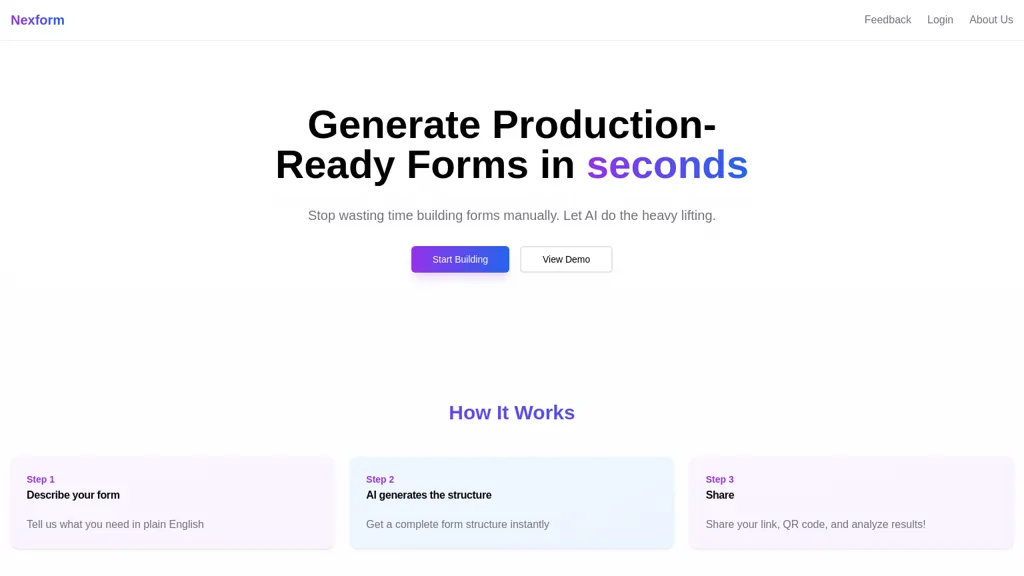 Nexform website