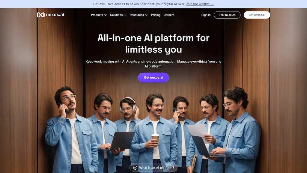 Nexos AI AI tool screenshot