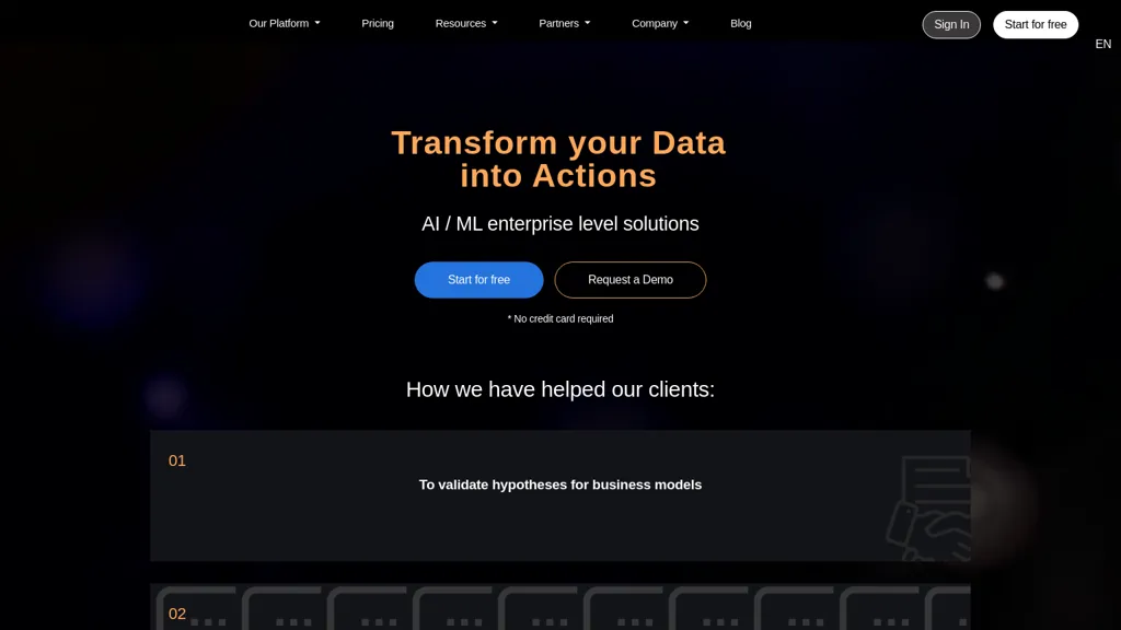 NextBrain AI website
