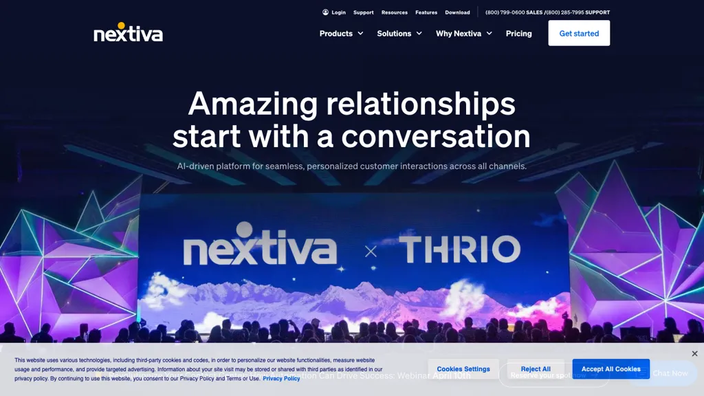 Nextiva website
