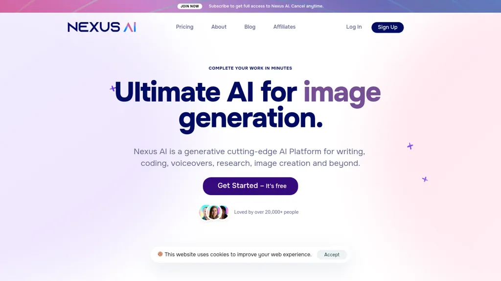 Nexus AI website