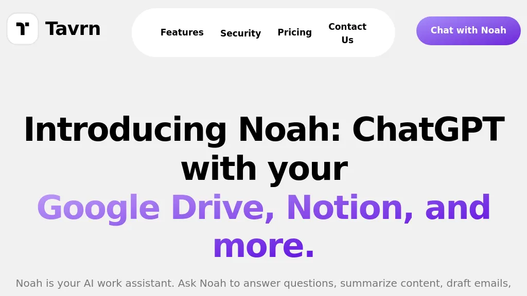 Noah AI website