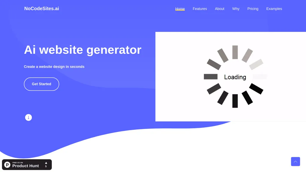 NoCodeSites.ai website