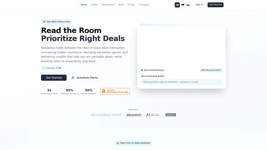 Nonverbia AI tool screenshot