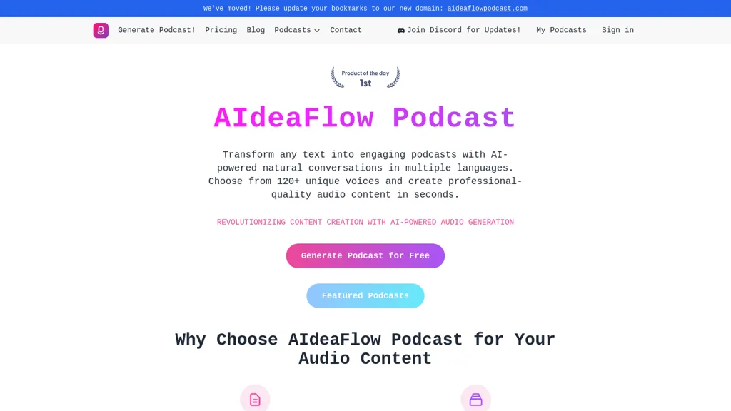 NotebookAI Podcast website