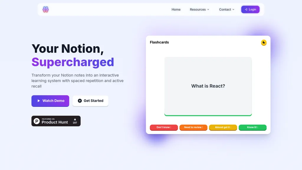 NotionFlashcard website