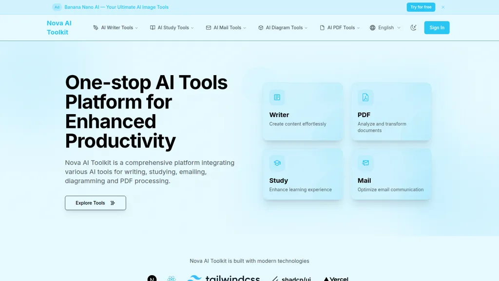 novatoolkit.ai AI tool screenshot