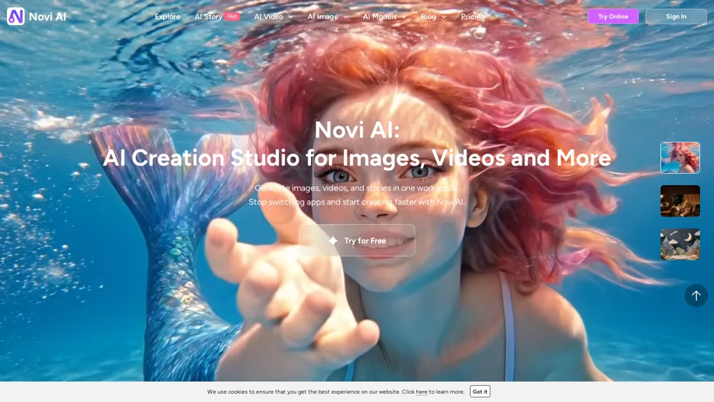 Novi AI AI tool screenshot