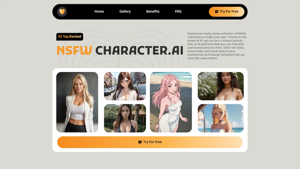 Nsfw Character AI website