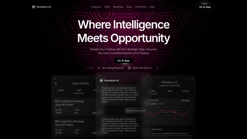 Nucleum AI website