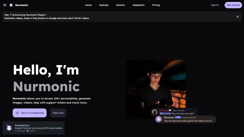 Nurmonic website