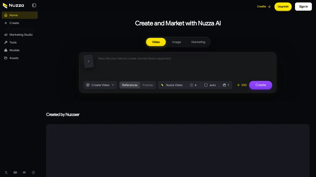 Nuzza AI screenshot