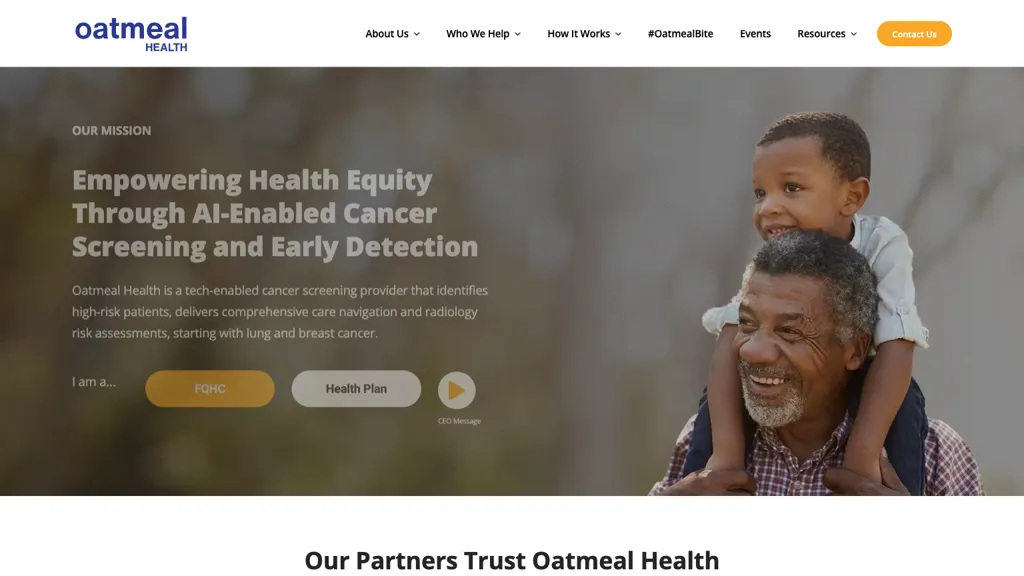 Oatmeal Health website