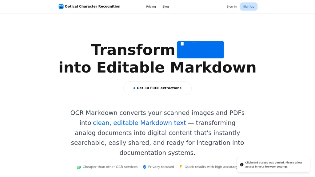 OCRMD alternatives and competitors