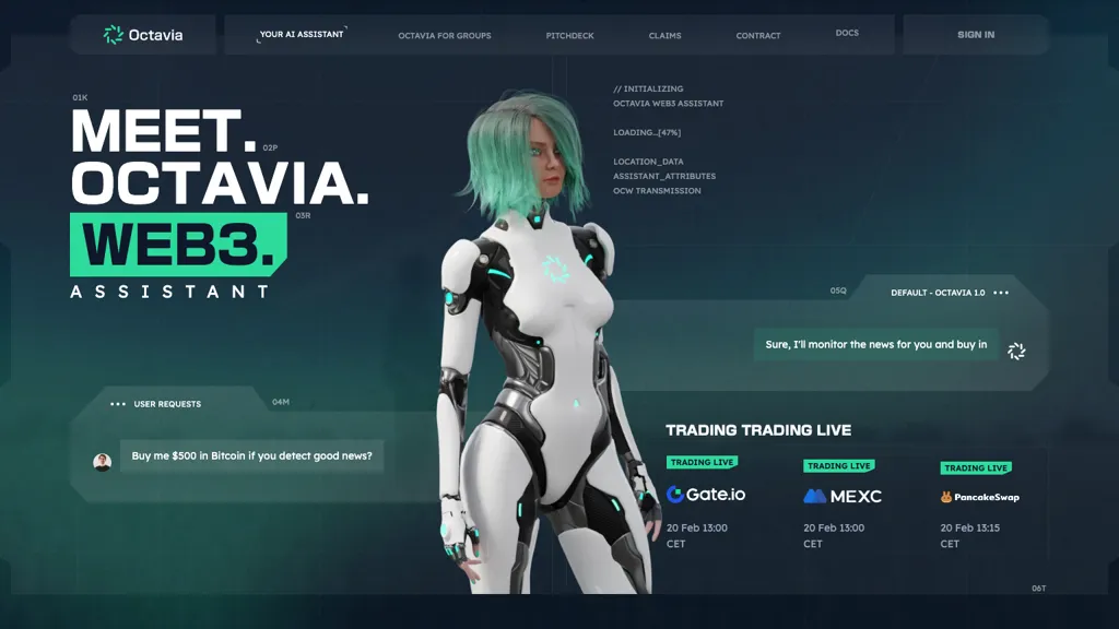 Octavia AI website