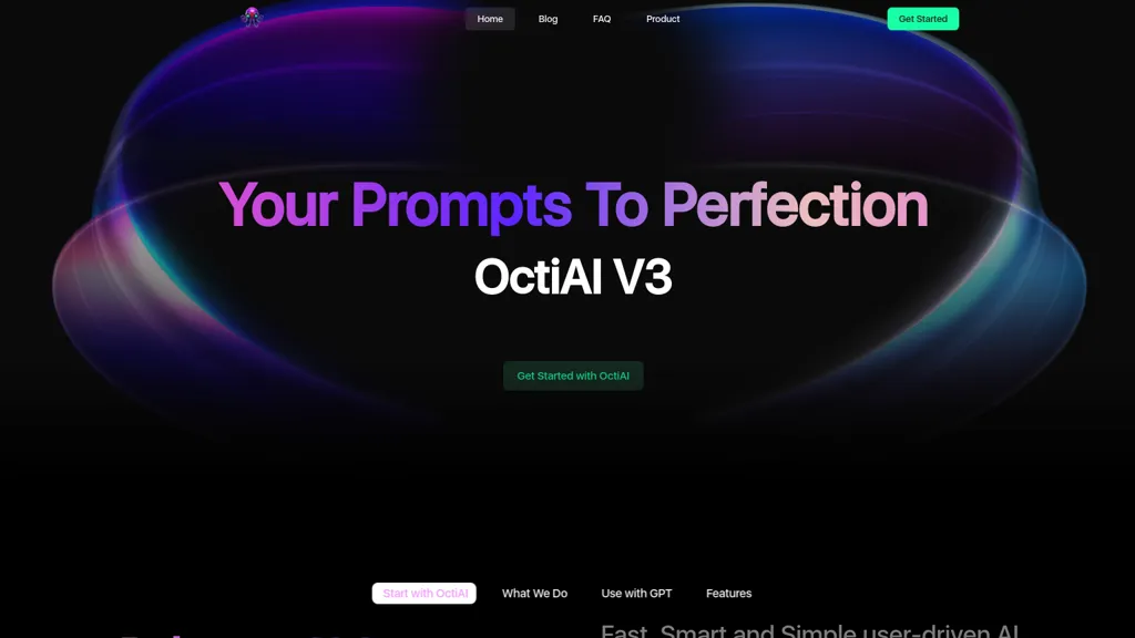 OctiAI website