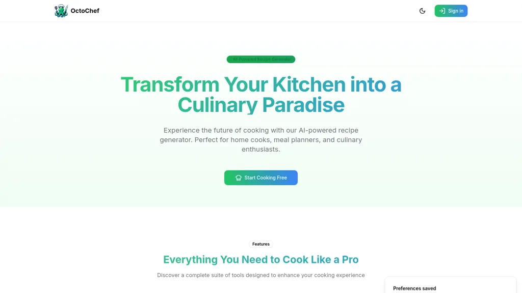 OctoChef website