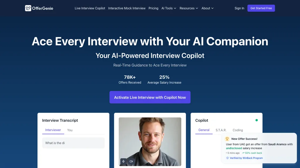 OfferGenie website